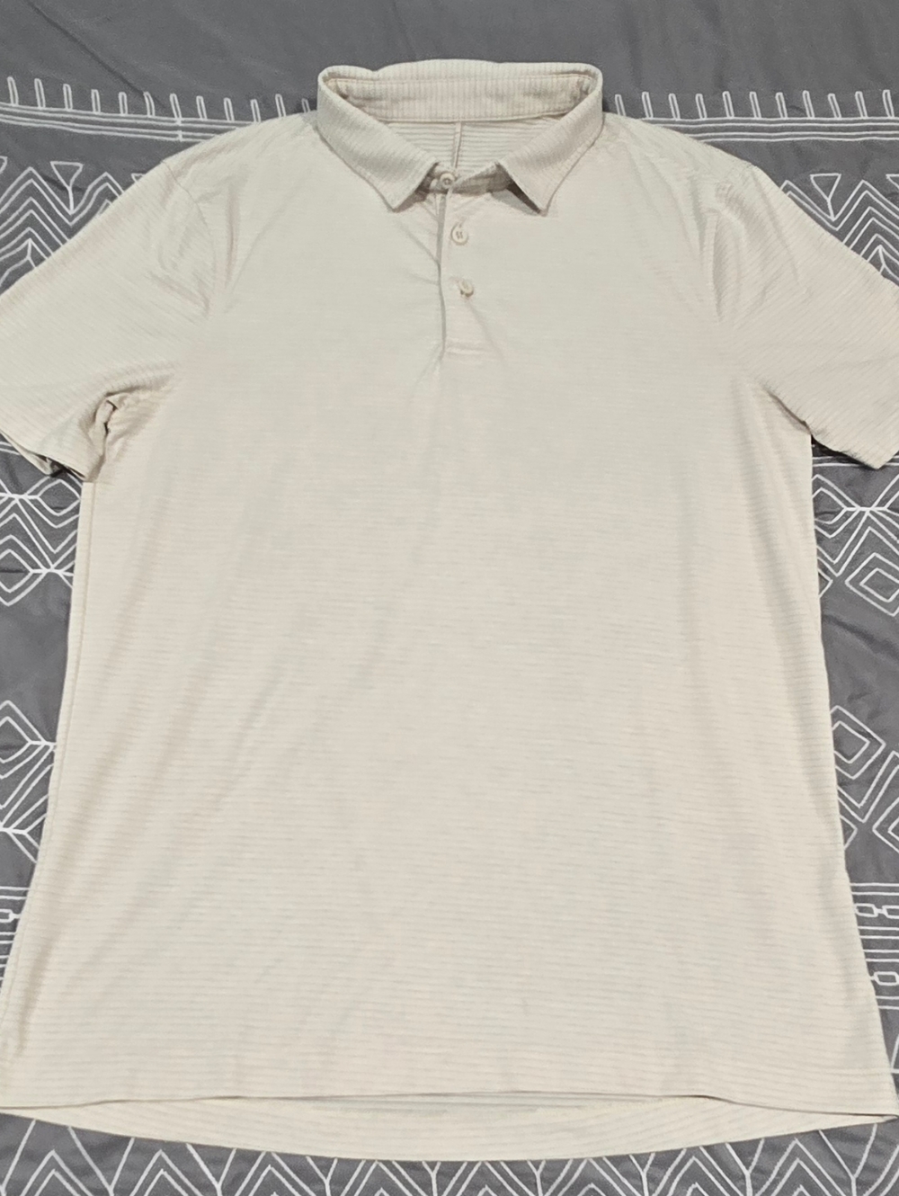 Lululemon Mens Performance Striped Polo Size Small - Picture 1 of 4